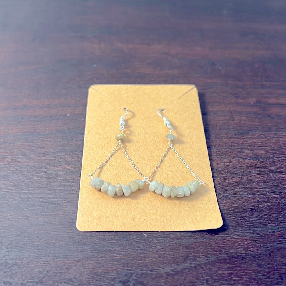 NWT JADE DANGLE EARRINGS